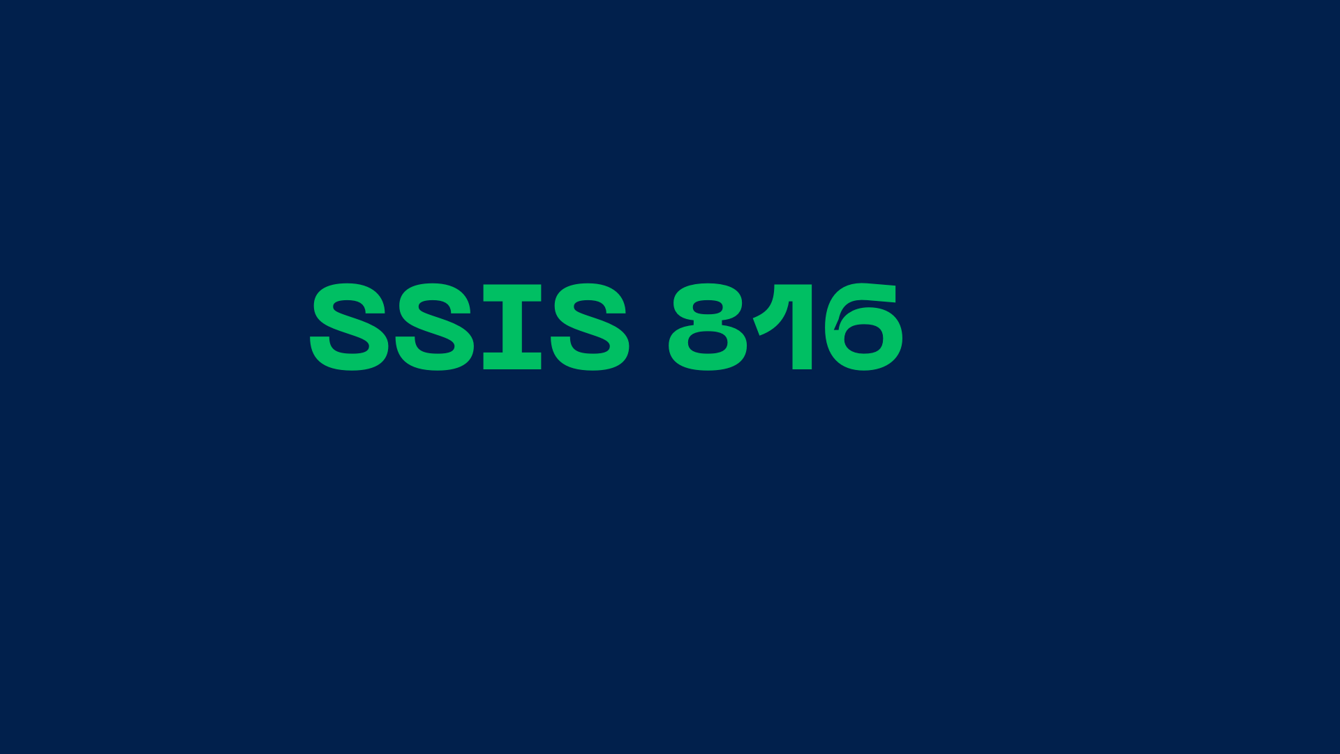 SSIS 816